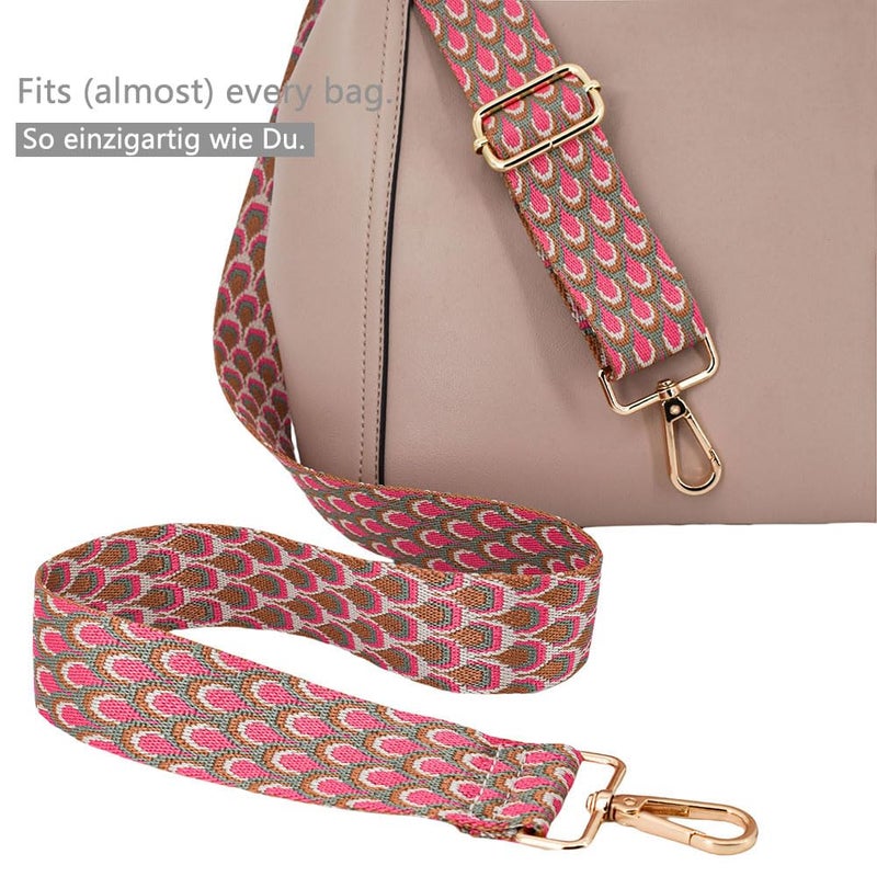 ROYGBCP Crossbody Bag Strap Wide Shoulder Purse Strap Replacement Adjustable Belt Canvas Bag Crossbody Handbag - Image 2