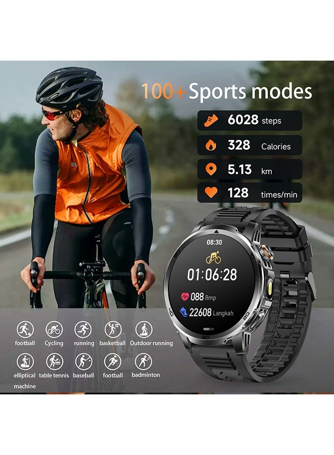 RollsTimi  Smart Watches for Men, 1.85" Smartwatch with 1000 mAh Battery LED Flashlight Sleep Monitor, Answer/Make Calls Fitness Watch for Android/iPhone - Image 3