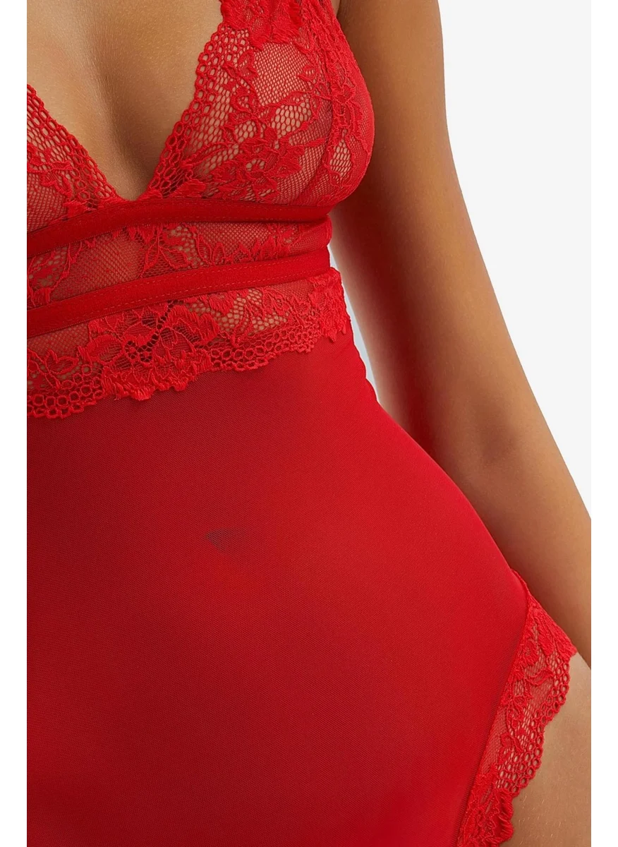 Ayyıldız Crescent Moon 2050 Red Bodysuit
