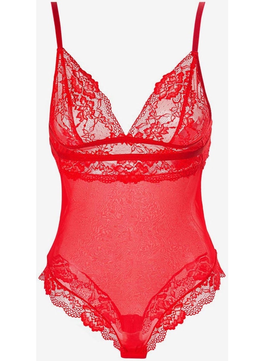 Ayyıldız - Crescent Moon 2050 Red Bodysuit - Image 1