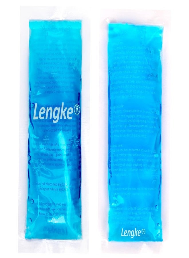 LengKe عبوة ثلج لينجكي لحافظة تبريد الأنسولين للسفر - عبوة ثلج معتمدة من إدارة أمن النقل الأمريكية لحافظة سفر مرضى السكري، عبوة ثلج صغيرة - عبوات ثلج صغيرة قابلة لإعادة الاستخدام (عبوة من قطعتين) - Image 1