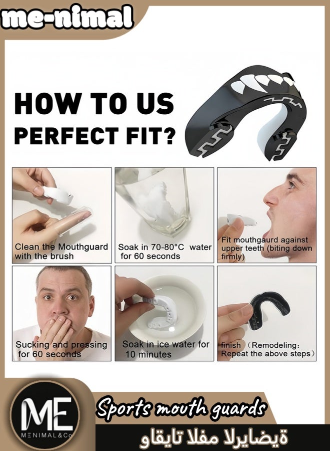 مينيمال حماية الفم حماية الأسنان بألوان مزدوجة، الملاكمة الهوكي وكرة القدم، الهوكي، وكرة القدم، التايكوندو، الأسنان الأسنان - Image 4