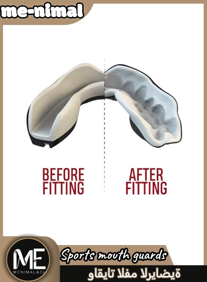مينيمال حماية الفم حماية الأسنان بألوان مزدوجة، الملاكمة الهوكي وكرة القدم، الهوكي، وكرة القدم، التايكوندو، الأسنان الأسنان - Image 5