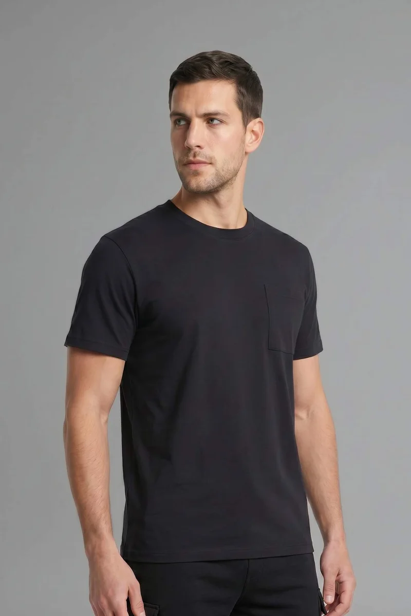 ديفاكتو Regular Fit Crew Neck Short Sleeve T-Shirt