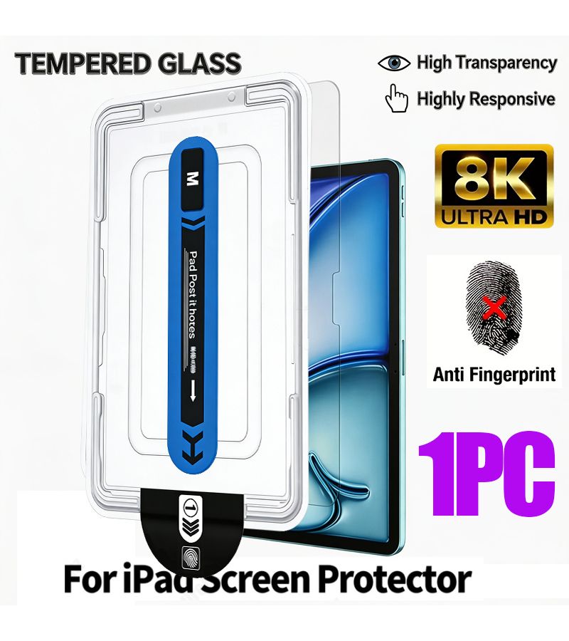 For iPad Pro 13 High Definition Tempered Glass Screen Protective Film Thickened Wear Resistant Layer Flat Smooth Surface Comfortable Touch Experience - Image 1