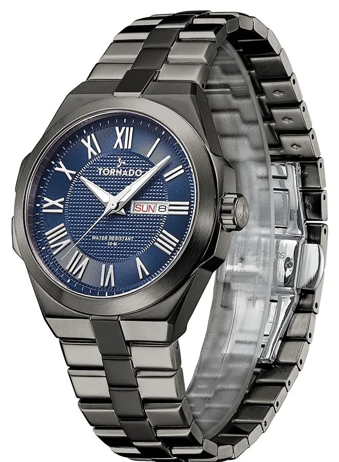 TORNADO TORNADO Men's Analog Navy Blue Dial Watch - T8007B-XBXN