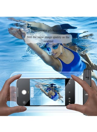 جراب هاتف مقاوم للماء ، جراب هاتف عائم مقاوم للماء لهاتف iPhone16 15 14 13 12 11 Pro Max XS Max ، Samsung S24 S23 Ultra للهواتف الكبيرة حتى 6.8 بوصة ، جراب هاتف عائم مقاوم للماء IPX8 حبل قابل للتعديل [حبل قابل للتعديل] - view 3