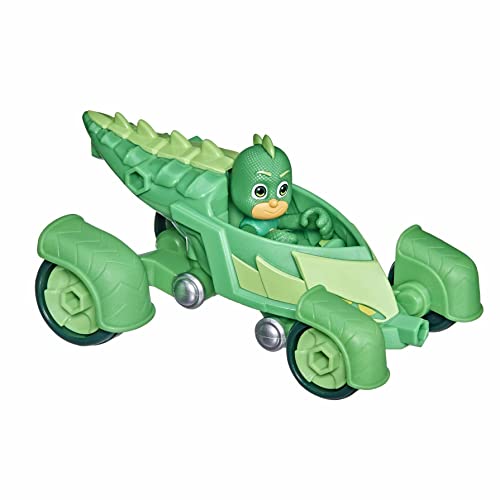 PJMASKS PJ Masks Gekko-Mobile Preschool Toy, Gekko Car with Gekko Action Figure for Kids Ages 3 and Up, Green - Image 1