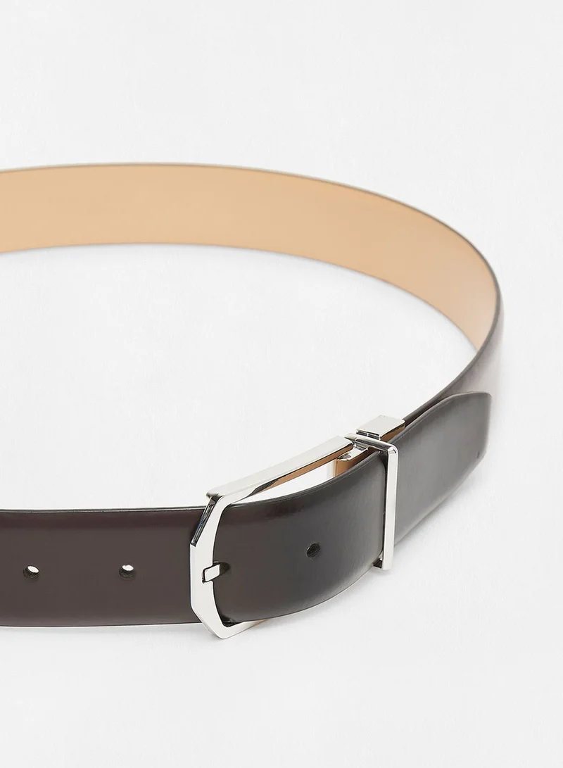 CALVIN KLEIN Square Buckle Allocated Hole Belt