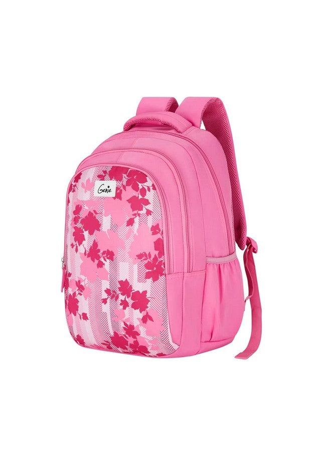 Genie Genie Quinn Laptop Backpack for Women, 3 Compartments, Stylish and Trendy College Bags for Girls, Water Resistant and Lightweight Bags for Office and Travelling Purpose, 36 litres, Pink  - Image 2