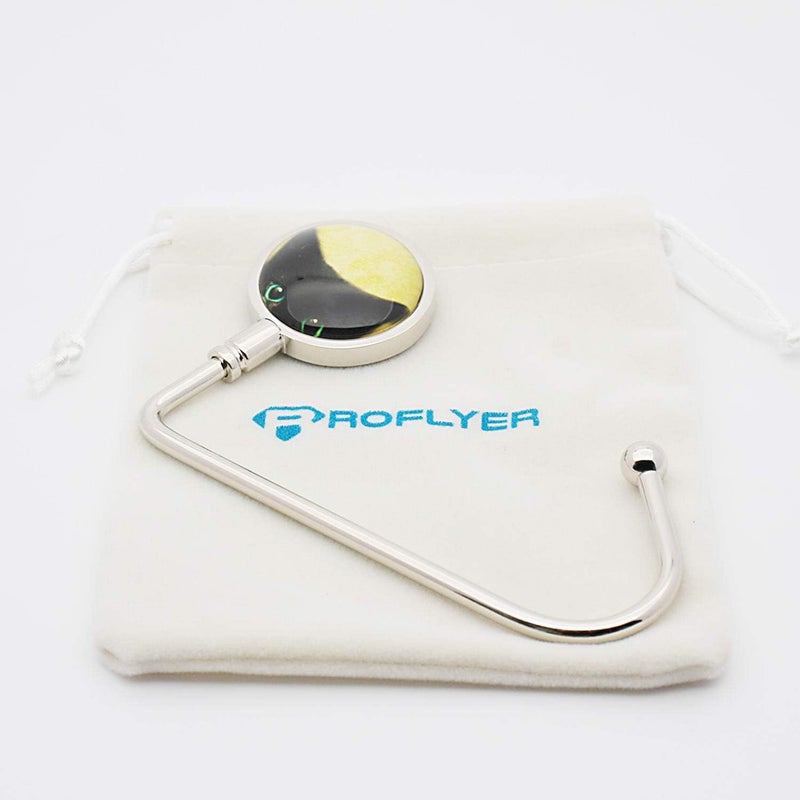 ROFLYER Purse Hook Hanger for Table Bar Long Handbag Hanger Bag Hanger with Velvet Pouch (Cat 02) - Image 2