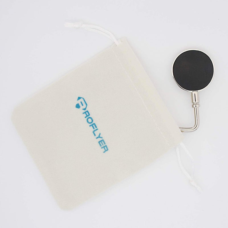 ROFLYER Purse Hook Hanger for Table Bar Long Handbag Hanger Bag Hanger with Velvet Pouch (Cat 02) - Image 4
