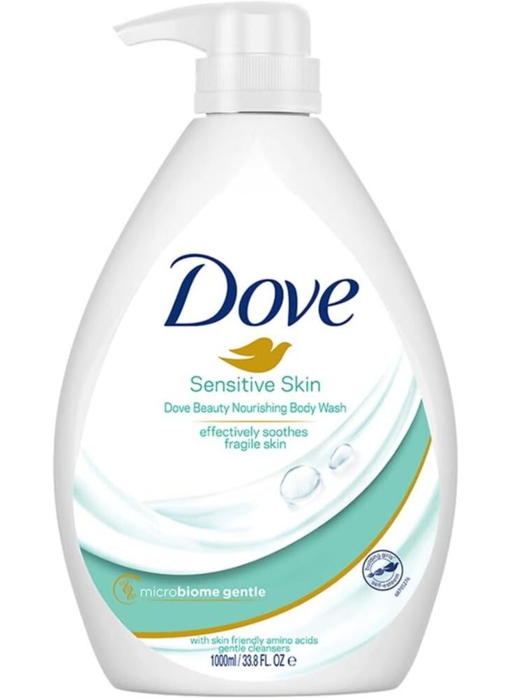 غسول الجسم المغذي للبشرة الحساسة من دوف، 1 لتر