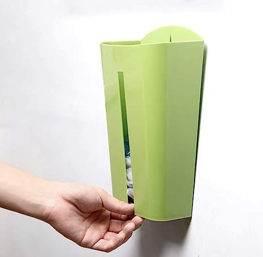 Jukusa Garbage Bag HolderGrocery Bag HolderPlastic Bag HolderDispenserSaverStorage Box Kitchen Cabinet Door Car Bathroom Waste Basket Trash can 1pc Multi color - Image 1
