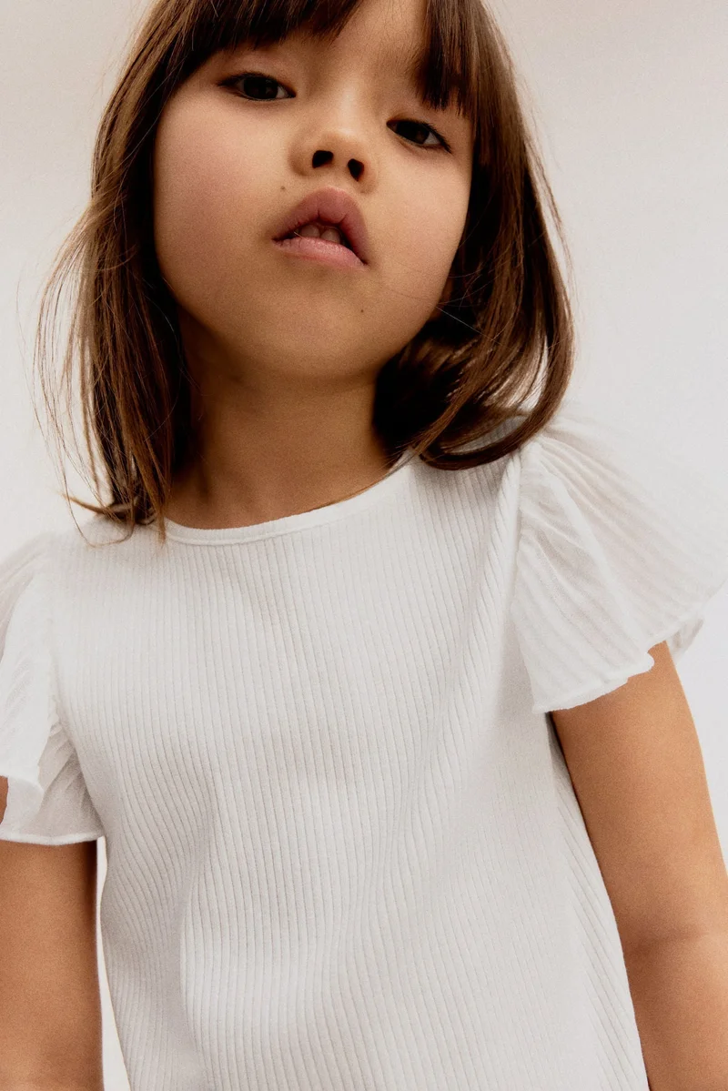 H&M Chiffon-sleeve top