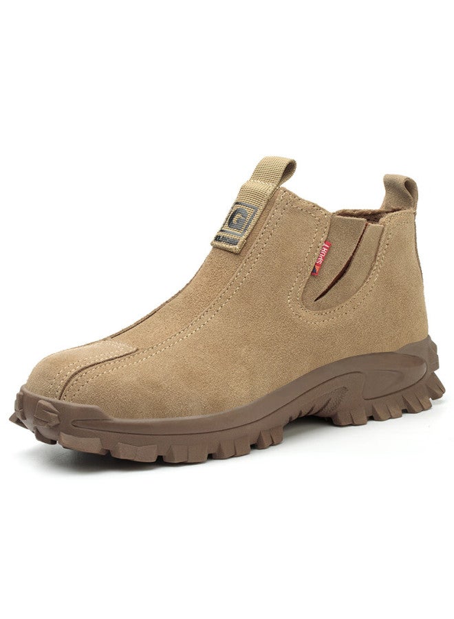 Old housekeeper Lao Guanjia Welder Safety Shoes Men Breathable Steel Toe Cap Anti-Smashing Anti-Piercing Electric Welding High Temperature Resistant Safety Work Shoes Size 43 - Image 5