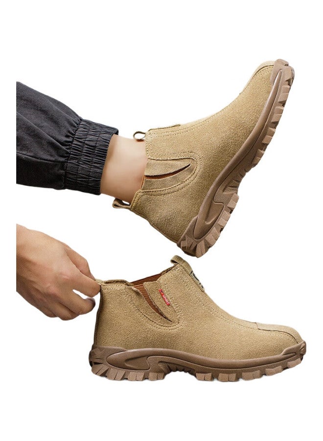 Old housekeeper Lao Guanjia Welder Safety Shoes Men Breathable Steel Toe Cap Anti-Smashing Anti-Piercing Electric Welding High Temperature Resistant Safety Work Shoes Size 43 - Image 2