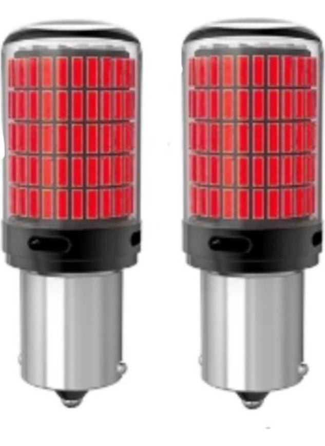 YLC - Stop LED Bulb 1156 144 Smd LED Bulb 2 Pieces Red - Image 1