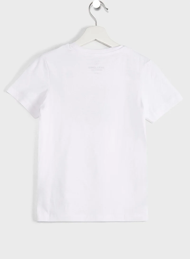 Jack & Jones Junior Youth Graphic Print Round Neck T-Shirt