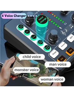 XiuWoo Podcast Equipment Bundle with Ring Light and Phone Holder , BM-800 Recording Studio Package with Voice Changer, Live Sound Card,Audio Interface for Laptop Computer Vlog Living Broadcast Live Streaming  - Image 3