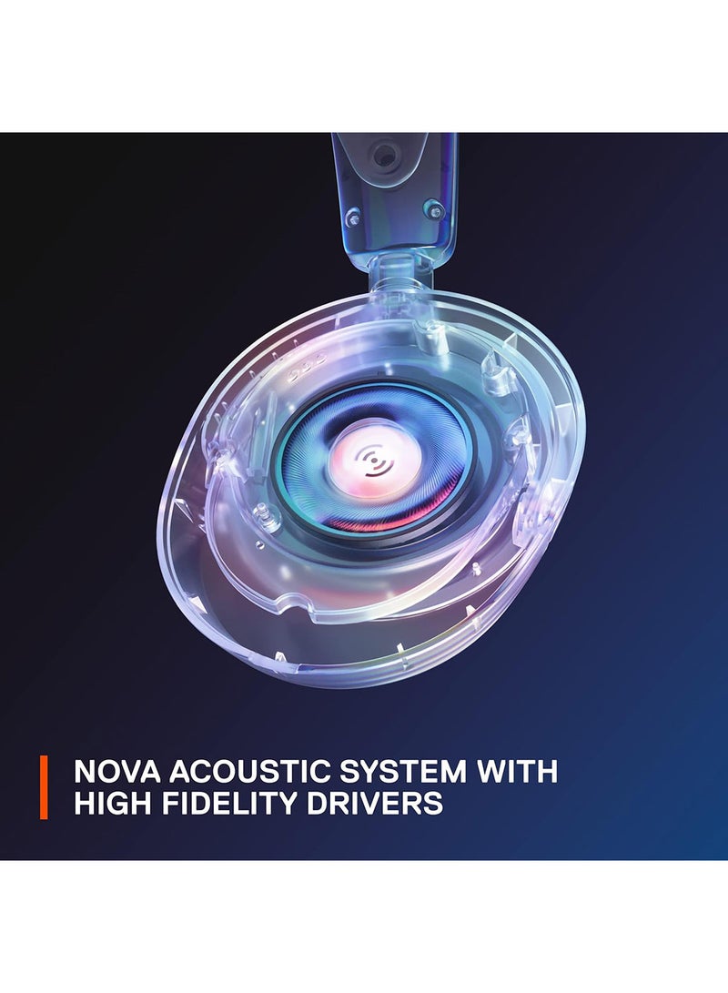 steelseries Arctis Nova 3 Multi-System Gaming Headset, Hi-Fi Drivers, 360° Spatial Audio, RGB Lights, AirWeave Memory Foam Earcups, Lightweight, ClearCast Gen 2 Mic, For PC/PS5/PS4, Black | 61631 - Image 5