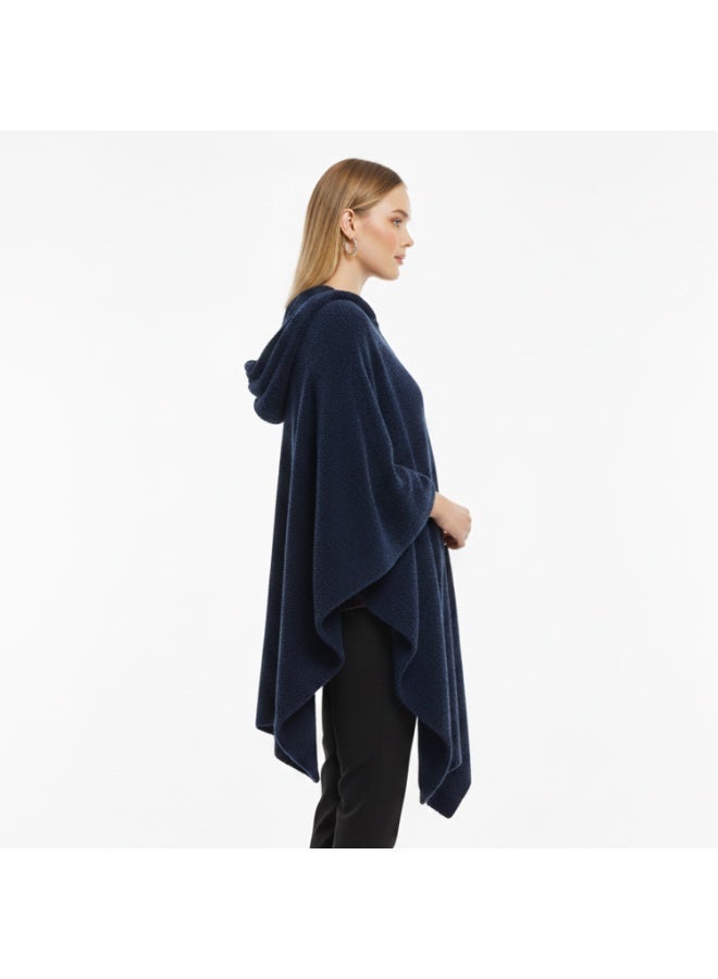 سيزار شال حريمي فرو مزود بغطاء للرأس - Image 3