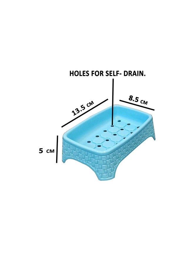 CSM Plastic Soap Case Soap Holder Soap Dish For Bathroom Kitchen Sink -Set of 3 (Assorted) - Image 3