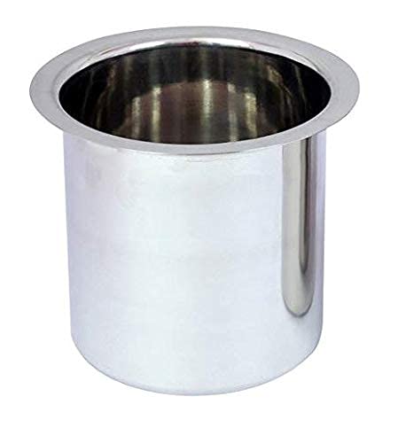 JGS Stainless Steel GunjPavaliPot Flat Bottom 1 Pcs Gunj for Storing Milk Butter Milk Curries for Daily use Storage Container for Kitchen 750ML 13 16CM - Image 1