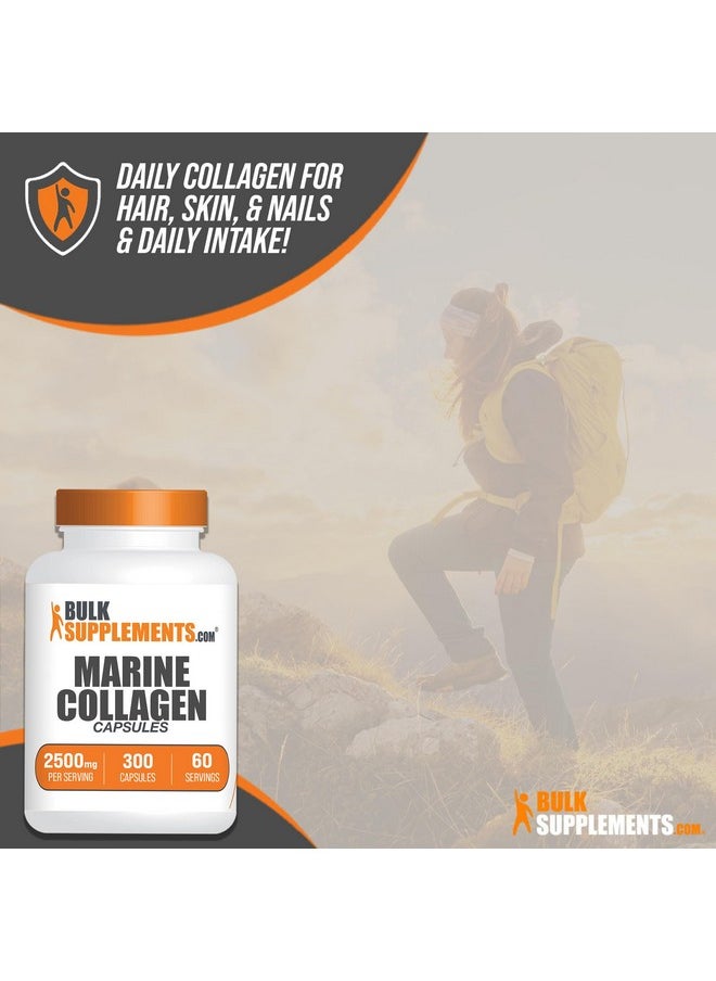 بالك سابلمنتس كبسولات الكولاجين البحري من BulkSupplements.com - مكمل الكولاجين، كبسولات ببتيدات الكولاجين، حبوب الكولاجين البحري - خالية من الجلوتين، 5 كبسولات لكل وجبة، إمداد لمدة 60 يومًا، 300 كبسولة  - Image 4