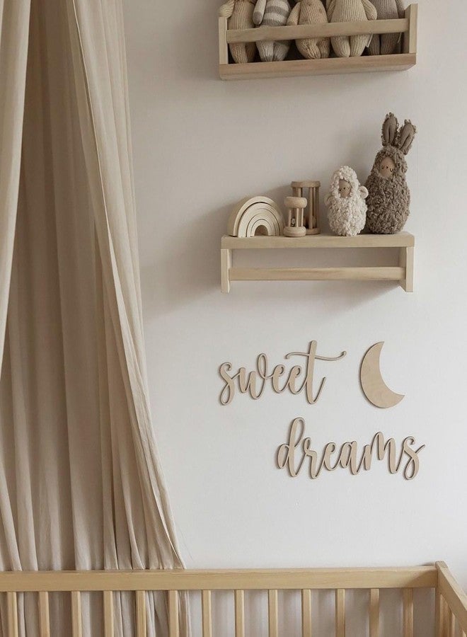 REMAX Wooden Sweet Dreams Sign for Backdrop, Sweet Dreams Wall Decor Wall Art Living Room Farmhouse Sign for Bedroom Office and Home Decor, 14.37 inches - Image 1