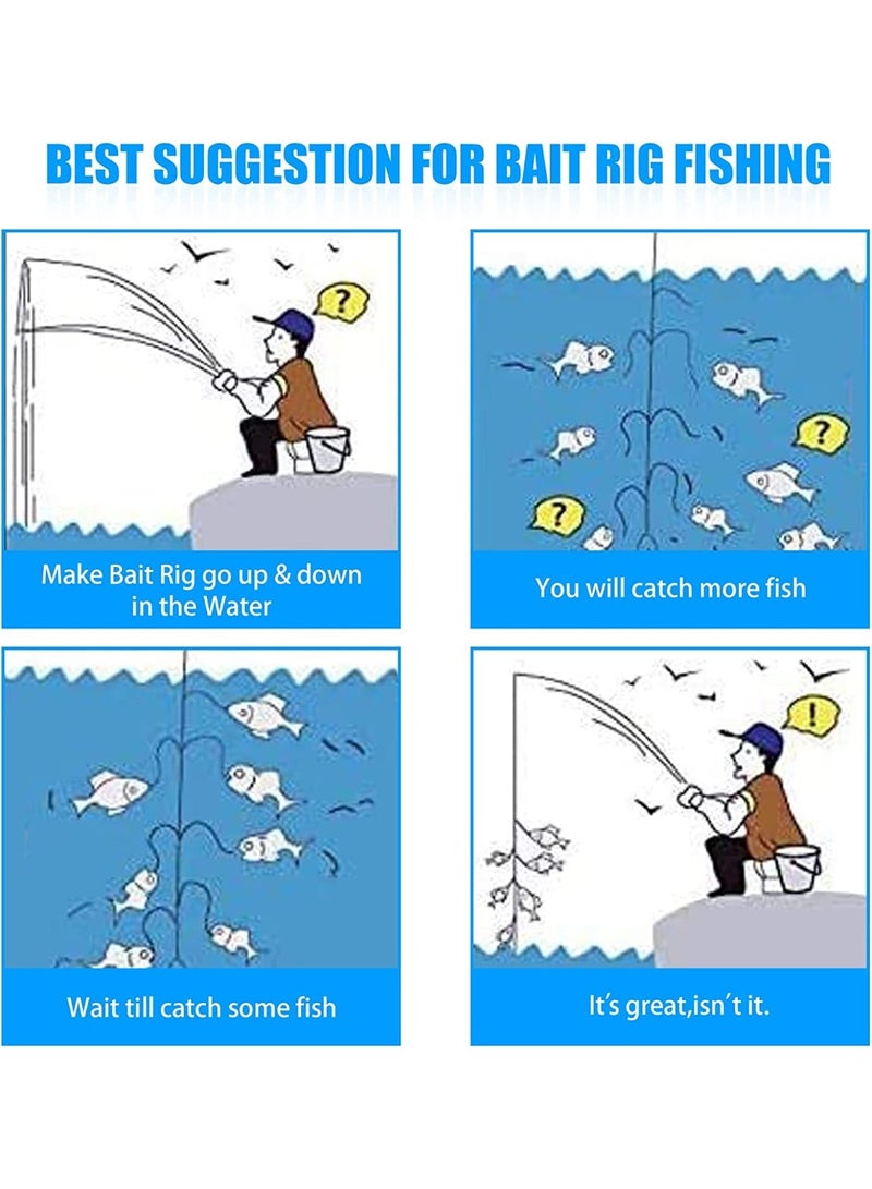 Generic Fishing Rigs Fishing Lures Feather Bait Rigs Saltwater Freshwater Multi Color Fishing Bait Rigs with String Hook Lure Bait Tackle Jig  - Image 2