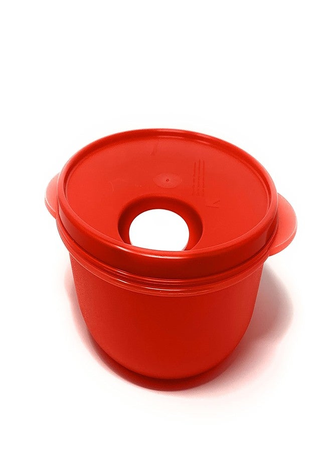 توبروير وعاء مقسم أحمر اللون من تابروير كريستال ويف، مناسب للميكروويف - Image 1