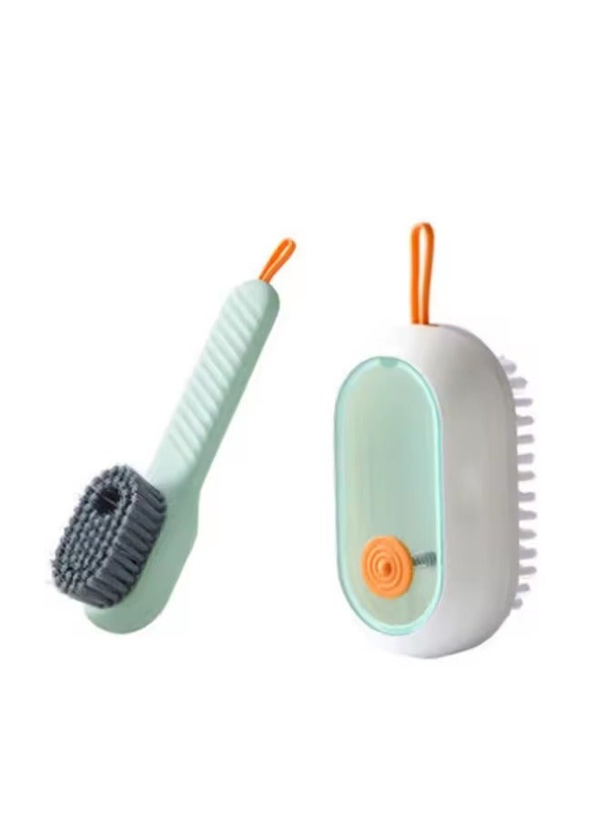 Goolsky Multifunctional Liquid Shoe Brush Household Shoe Washing Brush Soft Bristles Laundry Brush White Shoe Collar Cleaning Brush - Image 1