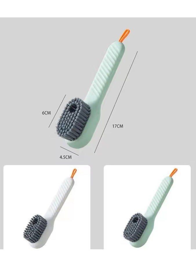 Goolsky Multifunctional Liquid Shoe Brush Household Shoe Washing Brush Soft Bristles Laundry Brush White Shoe Collar Cleaning Brush - Image 3