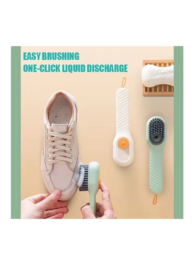 Goolsky Multifunctional Liquid Shoe Brush Household Shoe Washing Brush Soft Bristles Laundry Brush White Shoe Collar Cleaning Brush - Image 4
