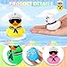 Shappy 48 Pcs Cruise Duck Bulk with Sunglasses Sets 2 x 19 x 24 Inch Mini Sailing Rubber Ducks Summer Ship Toy Squeaky Party Duckies for Birthday Favors Multicolor - Image 4