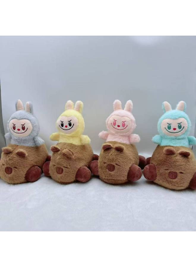 Plush Toy Eight-inch Grab Doll Machine Doll Capybara Car Pull Cloth Doll Manufacturers Cross-border-Specifications:Car Lab Cloth Gray Mink - Image 2