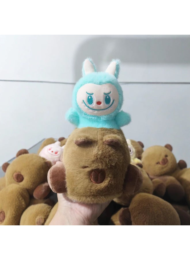 Plush Toy Eight-inch Grab Doll Machine Doll Capybara Car Pull Cloth Doll Manufacturers Cross-border-Specifications:Car Lab Cloth Gray Mink - Image 5