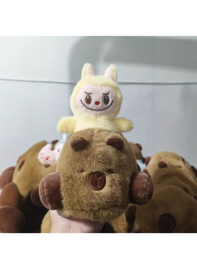 Plush Toy Eight-inch Grab Doll Machine Doll Capybara Car Pull Cloth Doll Manufacturers Cross-border-Specifications:Car Lab Cloth Gray Mink - Image 3