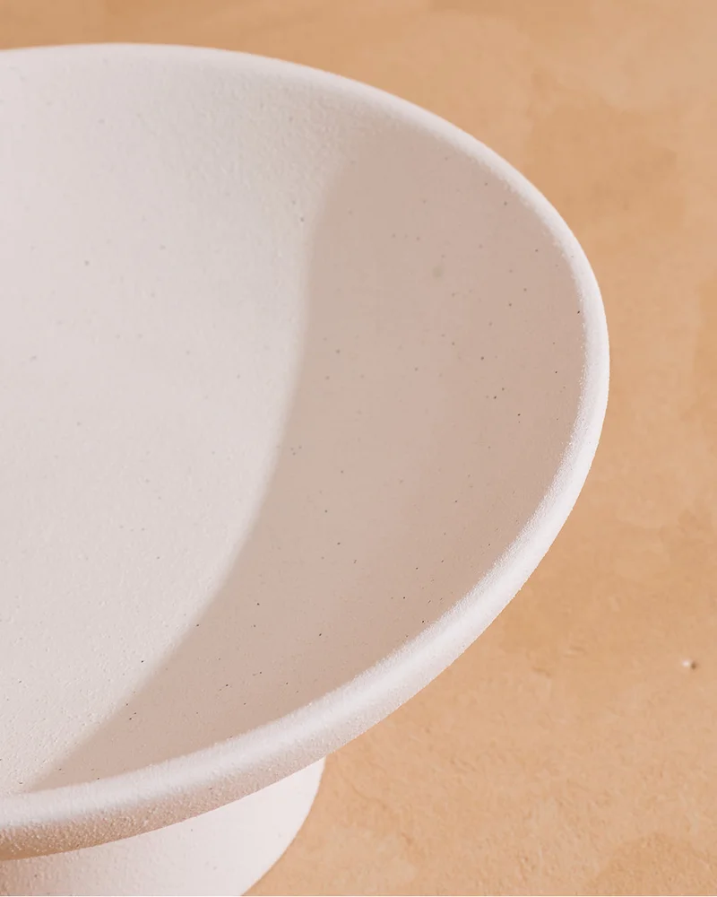 REDTAG Cream Nordic Footed Bowl