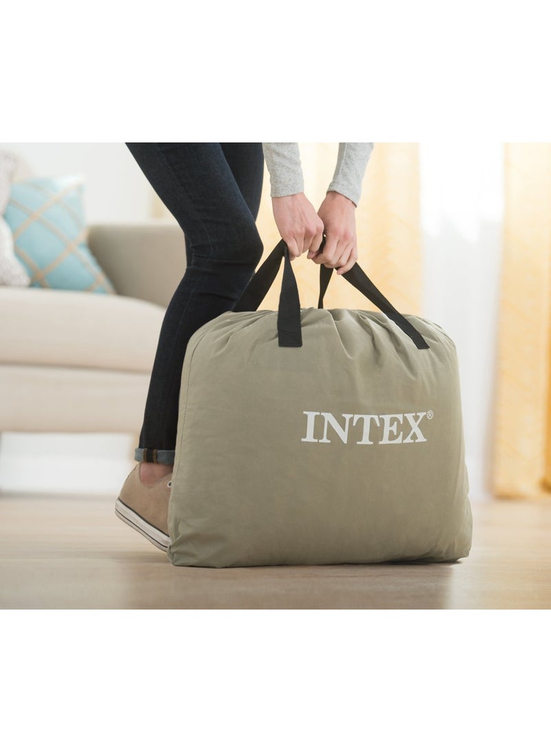 INTEX Queen Comfort Elevated Airbed W/ Fiber-Tech Rp - Image 5