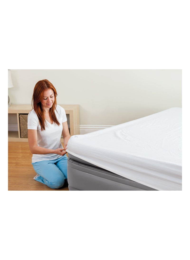 INTEX Queen Comfort Elevated Airbed W/ Fiber-Tech Rp - Image 4