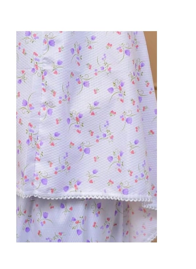 Generic Women's Loose Prayer Set 2 Pieces (Blue and Pink) Comfortable Made of Excellent Material, Prayer Set, Unique Fashion Design, One Size  - Image 3