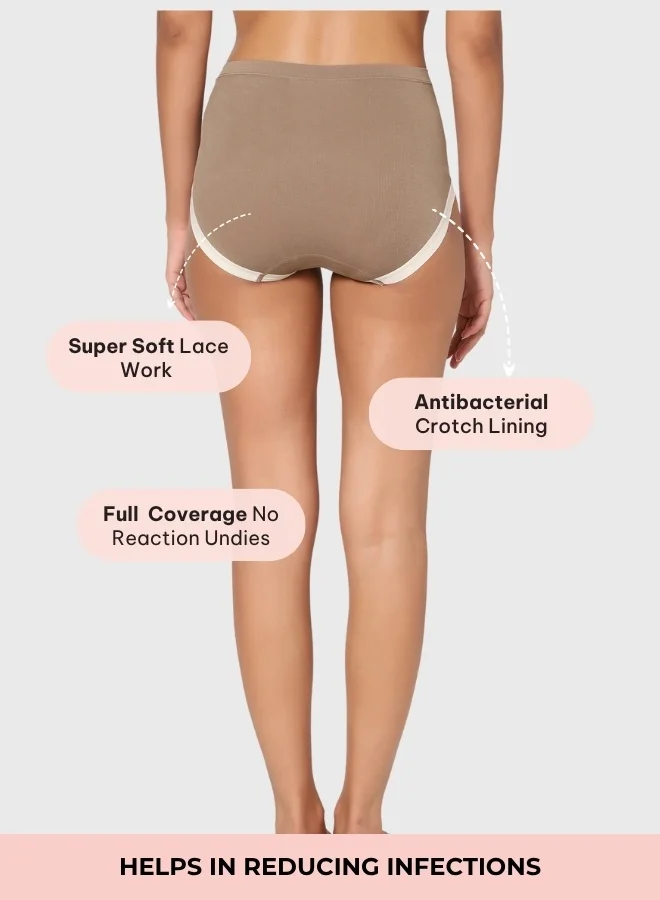 Intimate Queen Pack Of 2 Yew Tree Bae Maternity Briefs – Silky Soft, Antibacterial Calm, Full-Coverage Comfort for Bump & Skin (Pack Of 2) for Women | Best Price UAE