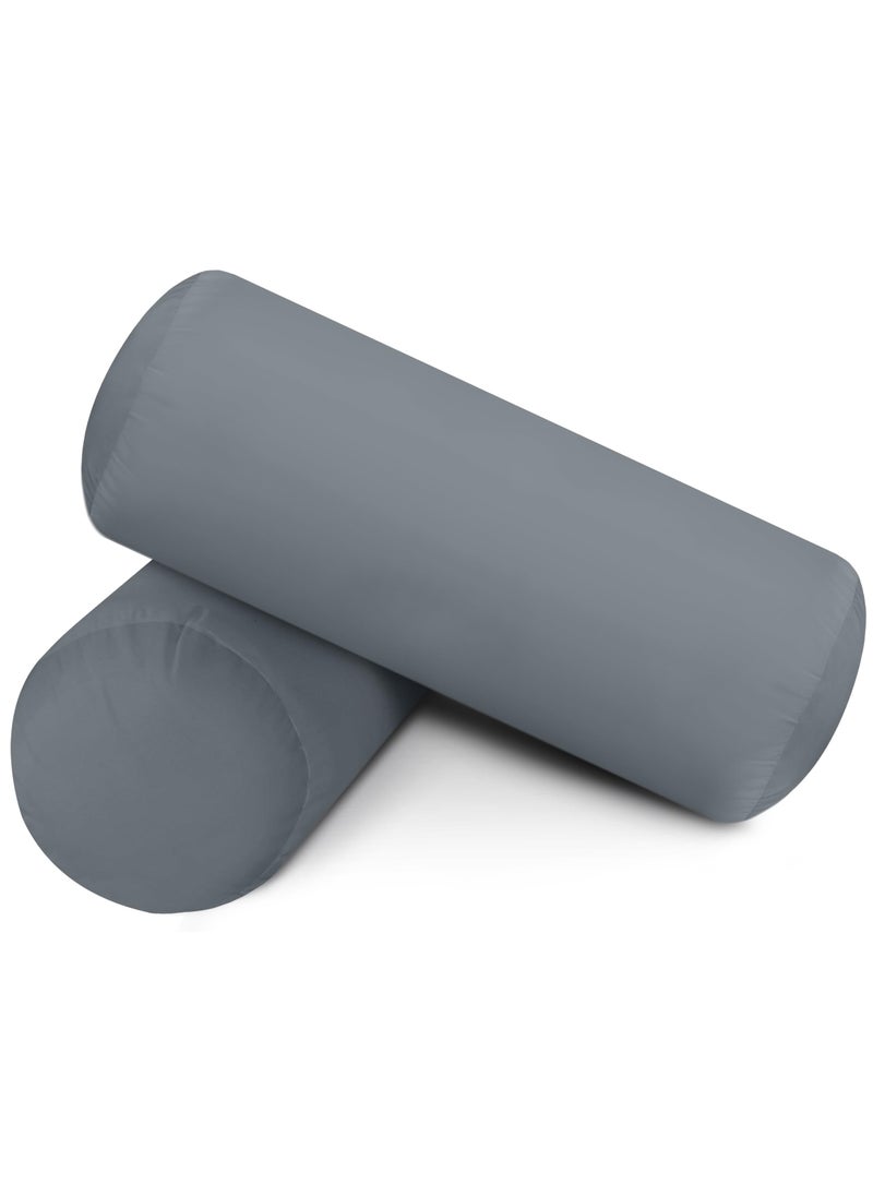 Utopia Bedding Utopia Bedding Bolster Pillows Insert (Pack of 2  Grey) - 6 x 16 Inches Bed and Couch Pillows - Indoor Decorative Pillows  - Image 1