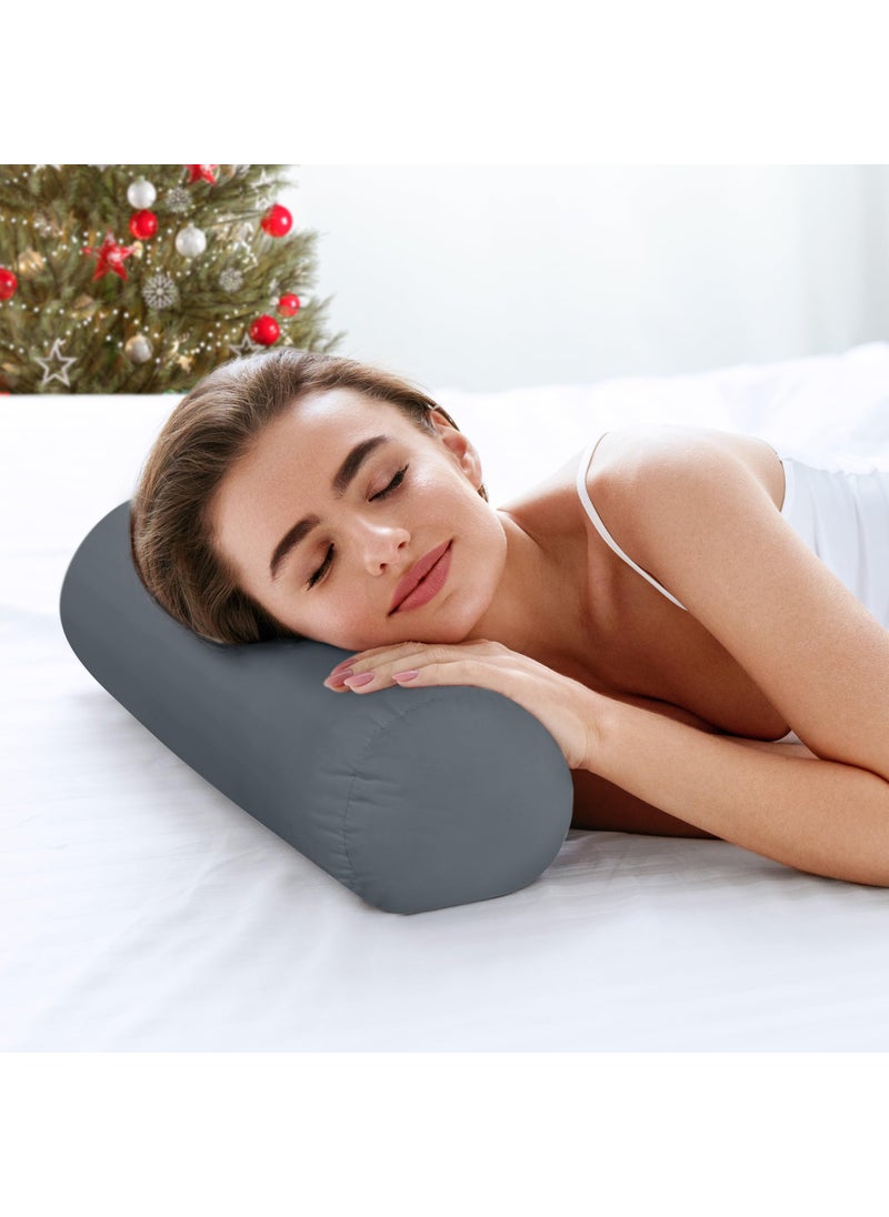 Utopia Bedding Utopia Bedding Bolster Pillows Insert (Pack of 2  Grey) - 6 x 16 Inches Bed and Couch Pillows - Indoor Decorative Pillows  - Image 2
