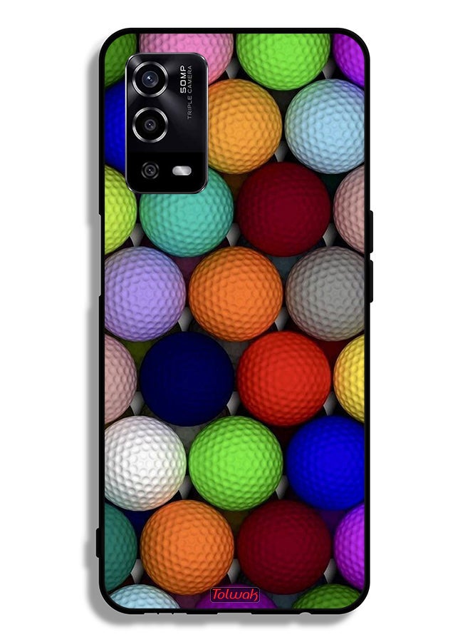 Tolwak Oppo A55 4G Protective Case Cover Balls Abstract Art - Image 2
