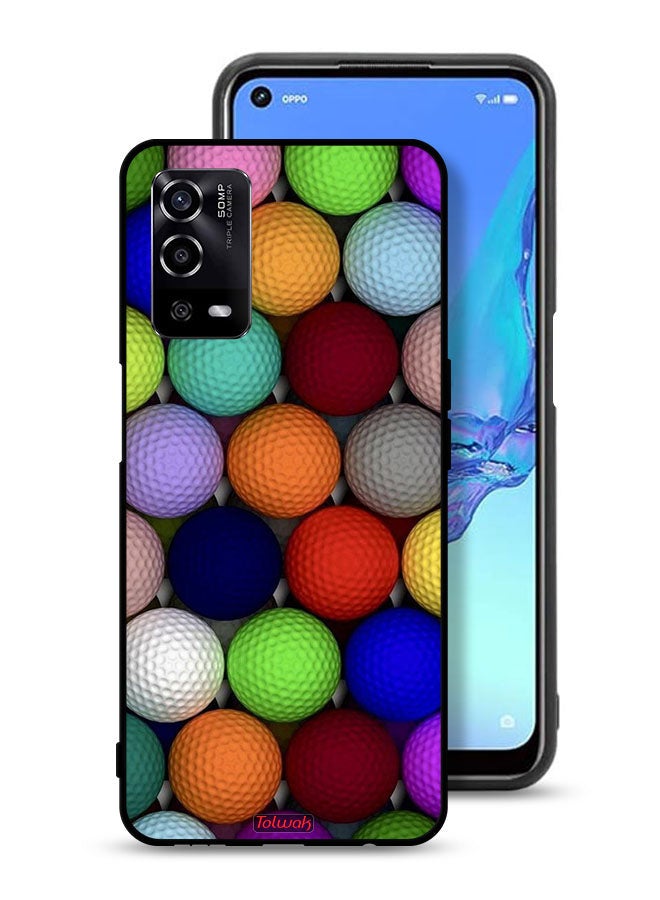 Tolwak Oppo A55 4G Protective Case Cover Balls Abstract Art - Image 1