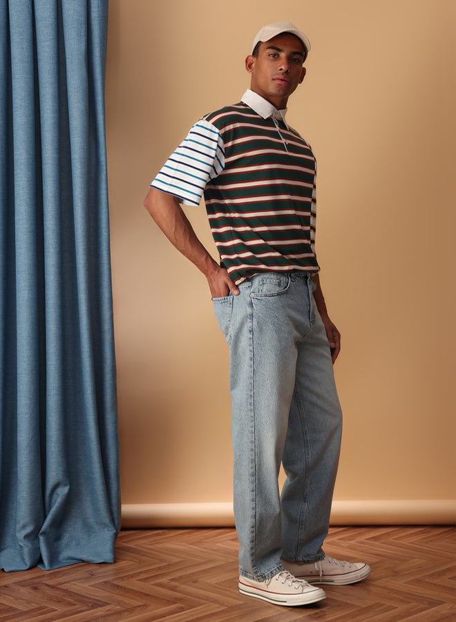 trendyol Blue Distressed Effect Baggy Fit Jeans - Image 3