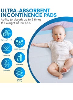 Life Life Super Absorbent Disposable Sanitary Incontinence Bed Mattress Set Waterproof for Mattresses, Sofas and Chairs for Kids, Adults, Elderly and Pets, Consists of 10 Mattresses, Size 60x90cm  - Image 5
